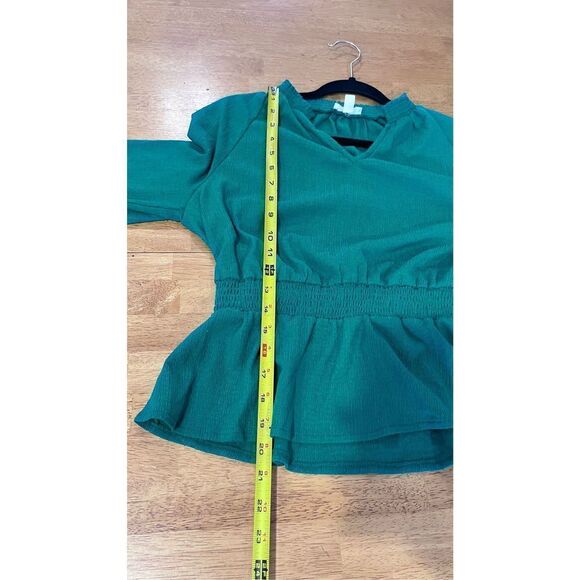 RILEY & RAE GREEN GAUZE BLOUSE WOMENS SIZE S P-1-276 - Picture 12 of 12